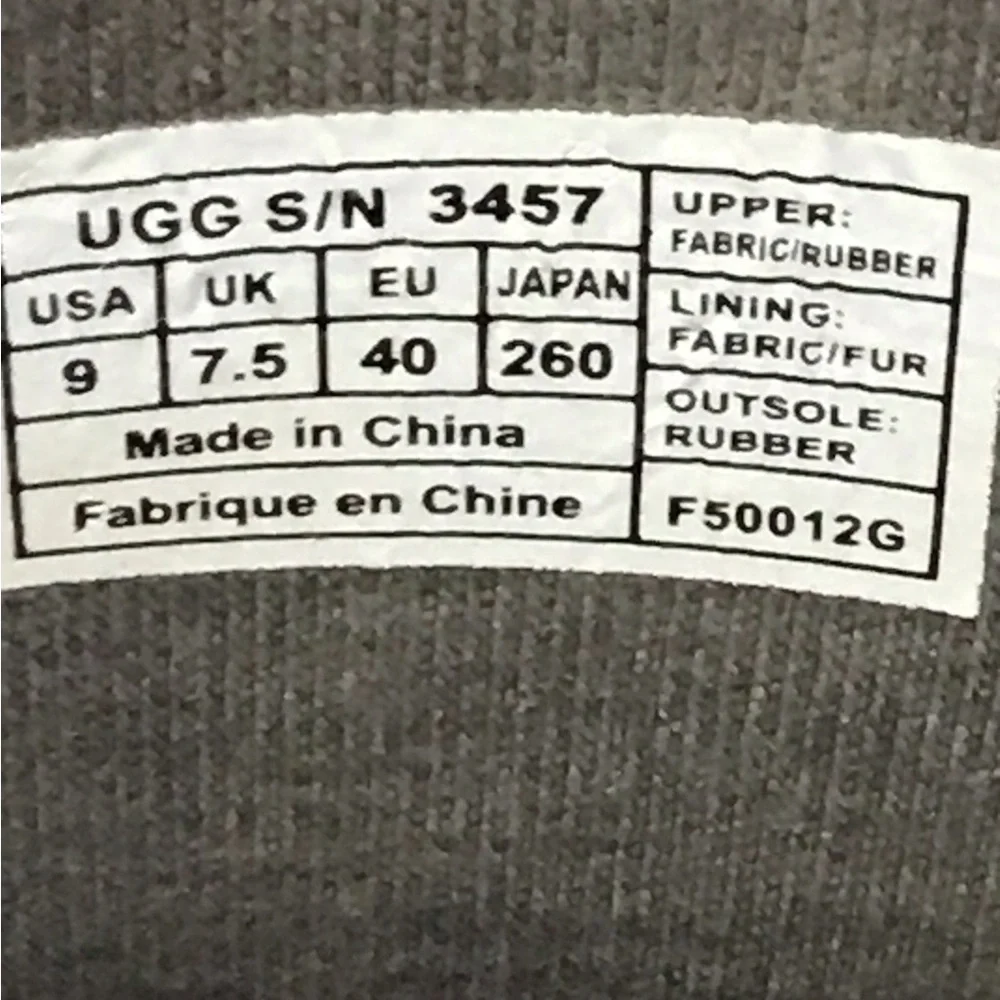 UGG Plaid Rain Boots sz. 9 - Picture 6 of 7
